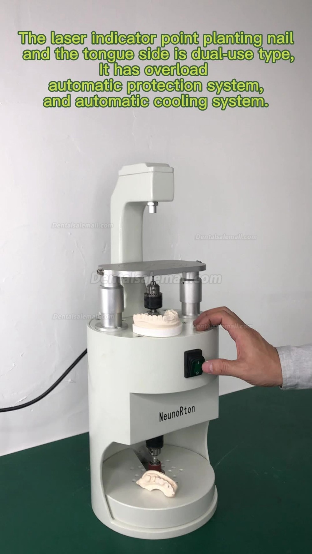 150W Dental Lab Laser Pin Hole Drilling Machine For Plaster Model Set 2800rpm S-701